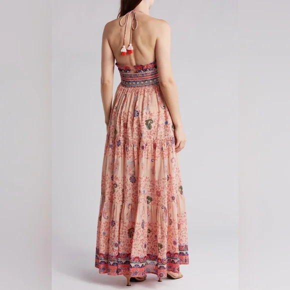 Raga Bohemian Halter Manisha Maxi Dress size Medium NWT - Picture 4 of 14